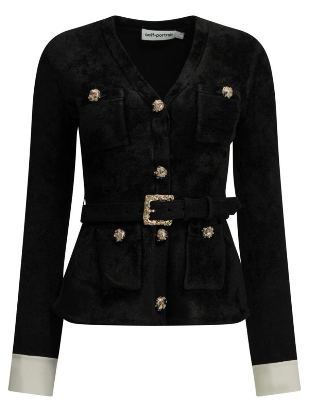 Self-Portrait Chenille Cardigan Tag Size S Women